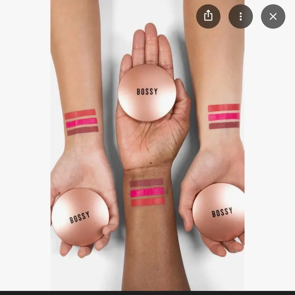 Bossy GRIT Cream Blush — Vibrant Hot Pink